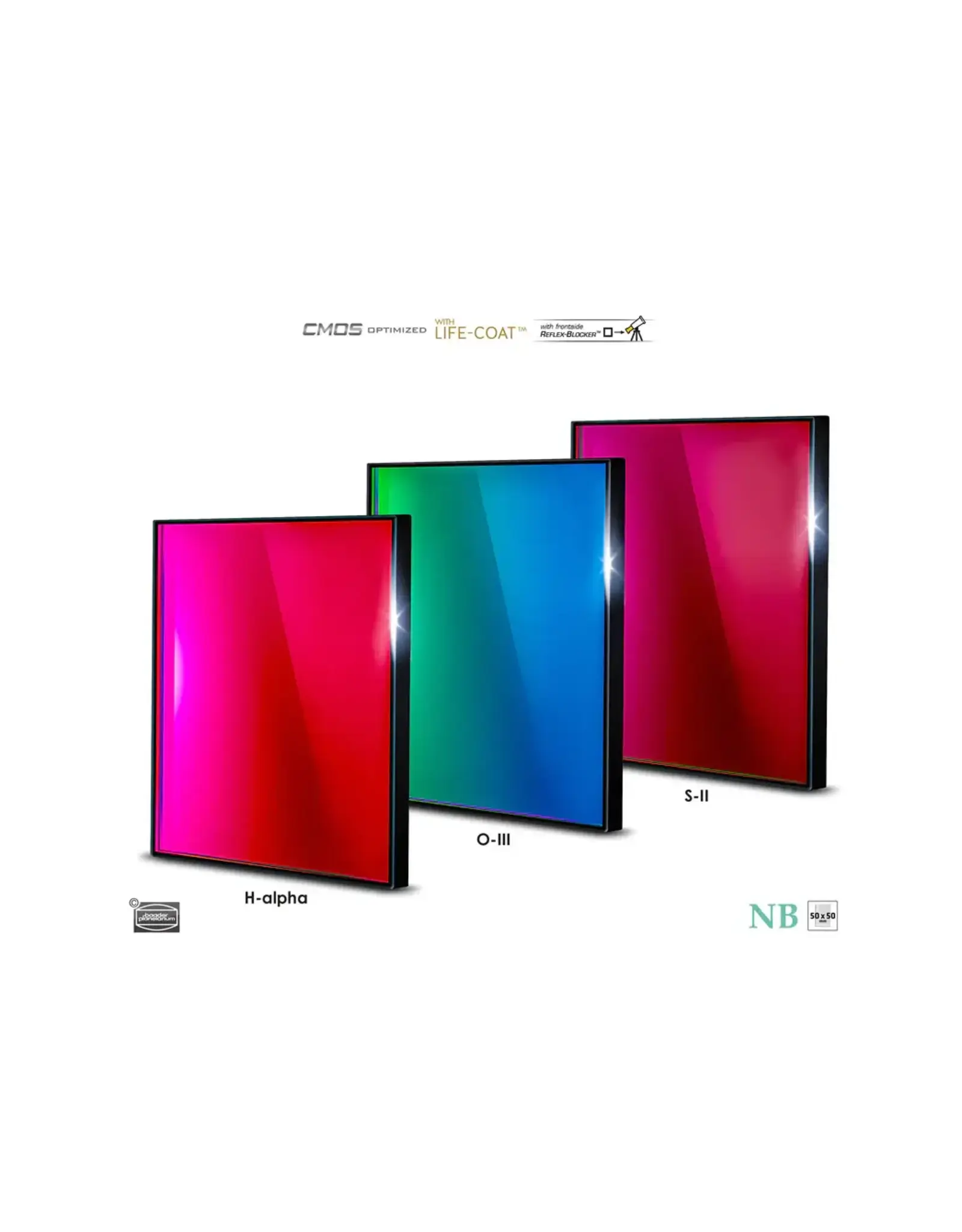 Baader Planetarium Baader 6.5nm Narrowband Filters- CMOS-optimized (H-alpha, O-III, S-11)