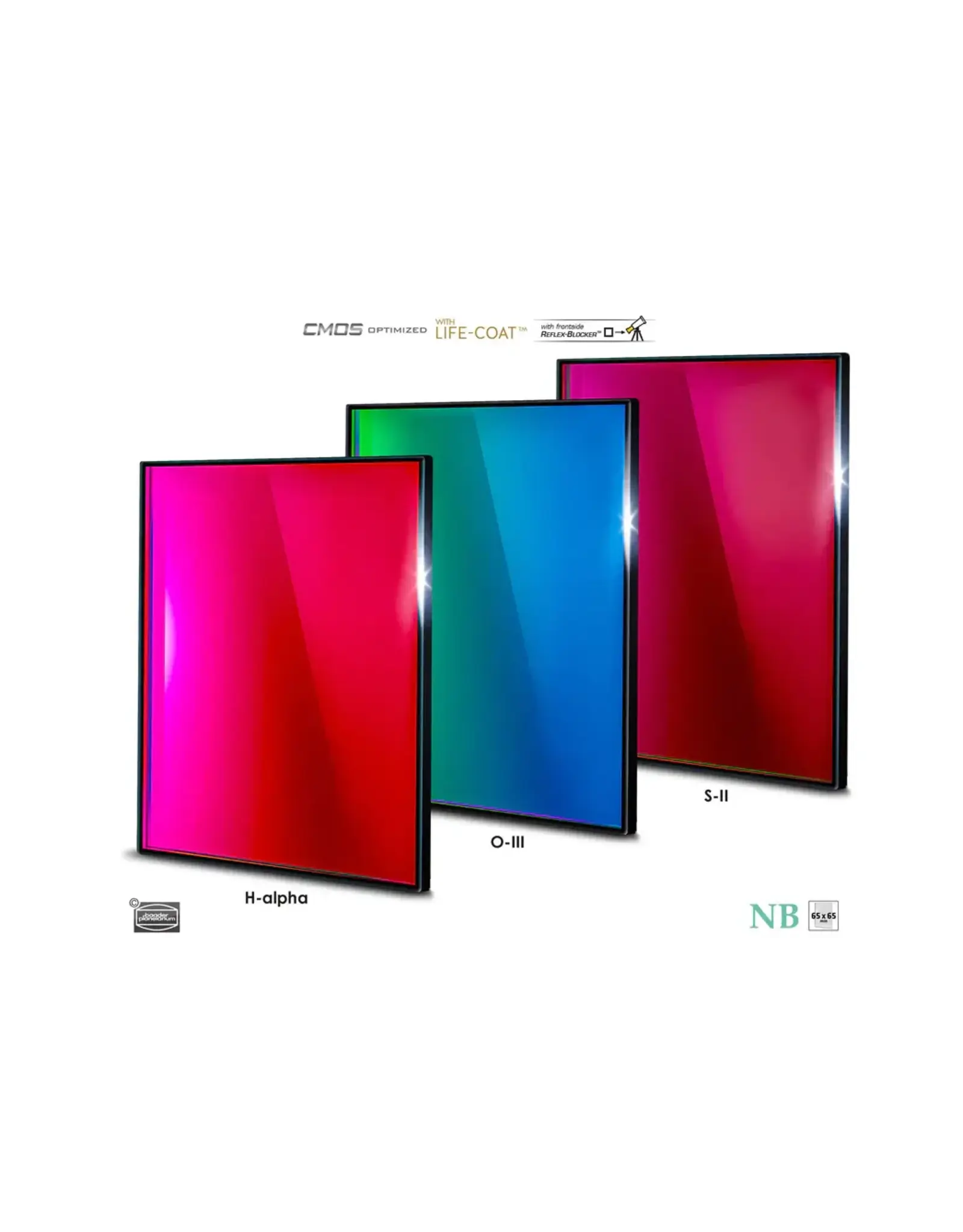 Baader Planetarium Baader 6.5nm Narrowband Filters- CMOS-optimized (H-alpha, O-III, S-11)