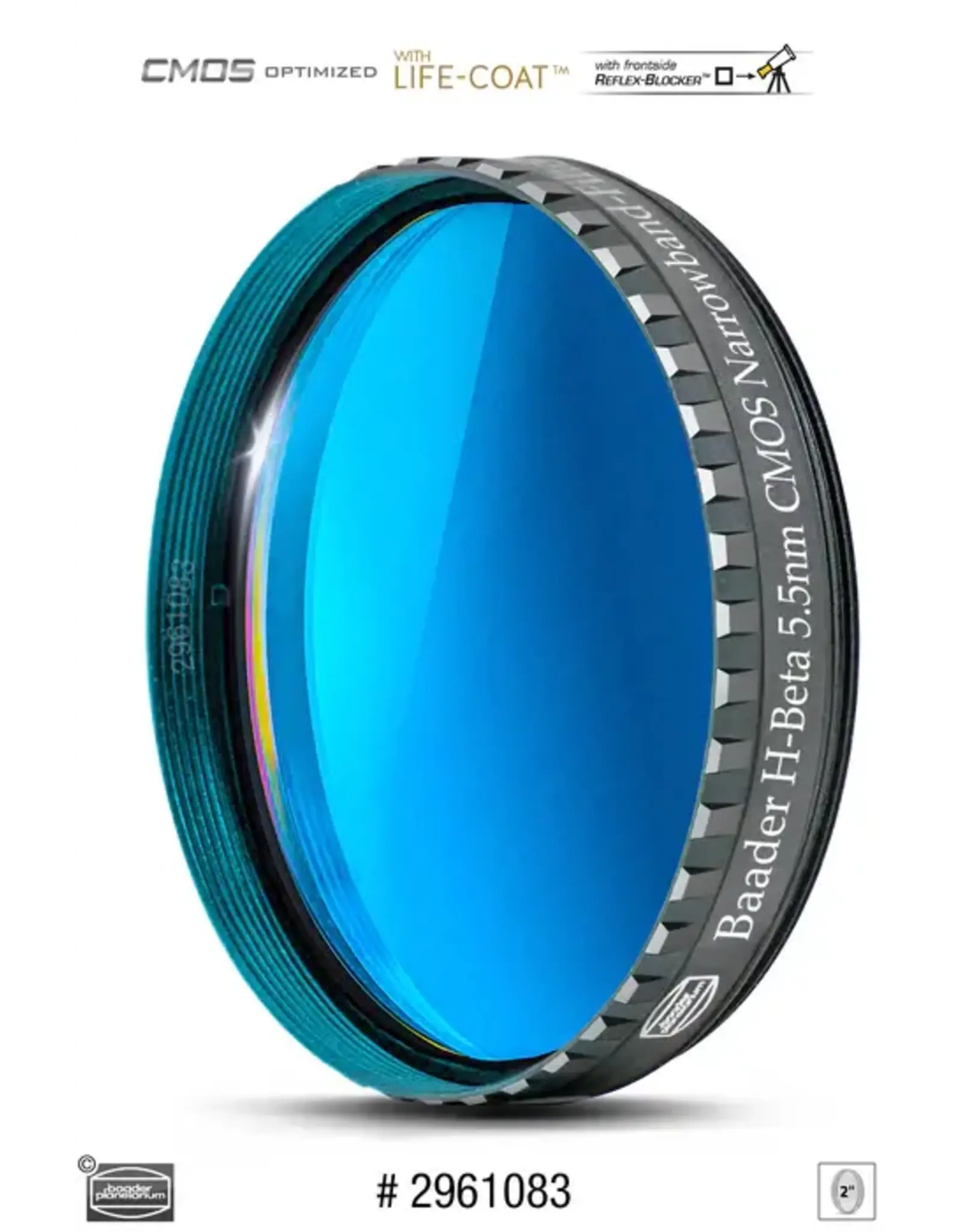Baader Planetarium Baader H-beta Narrowband-Filter (5.5nm)- CMOS-optimized