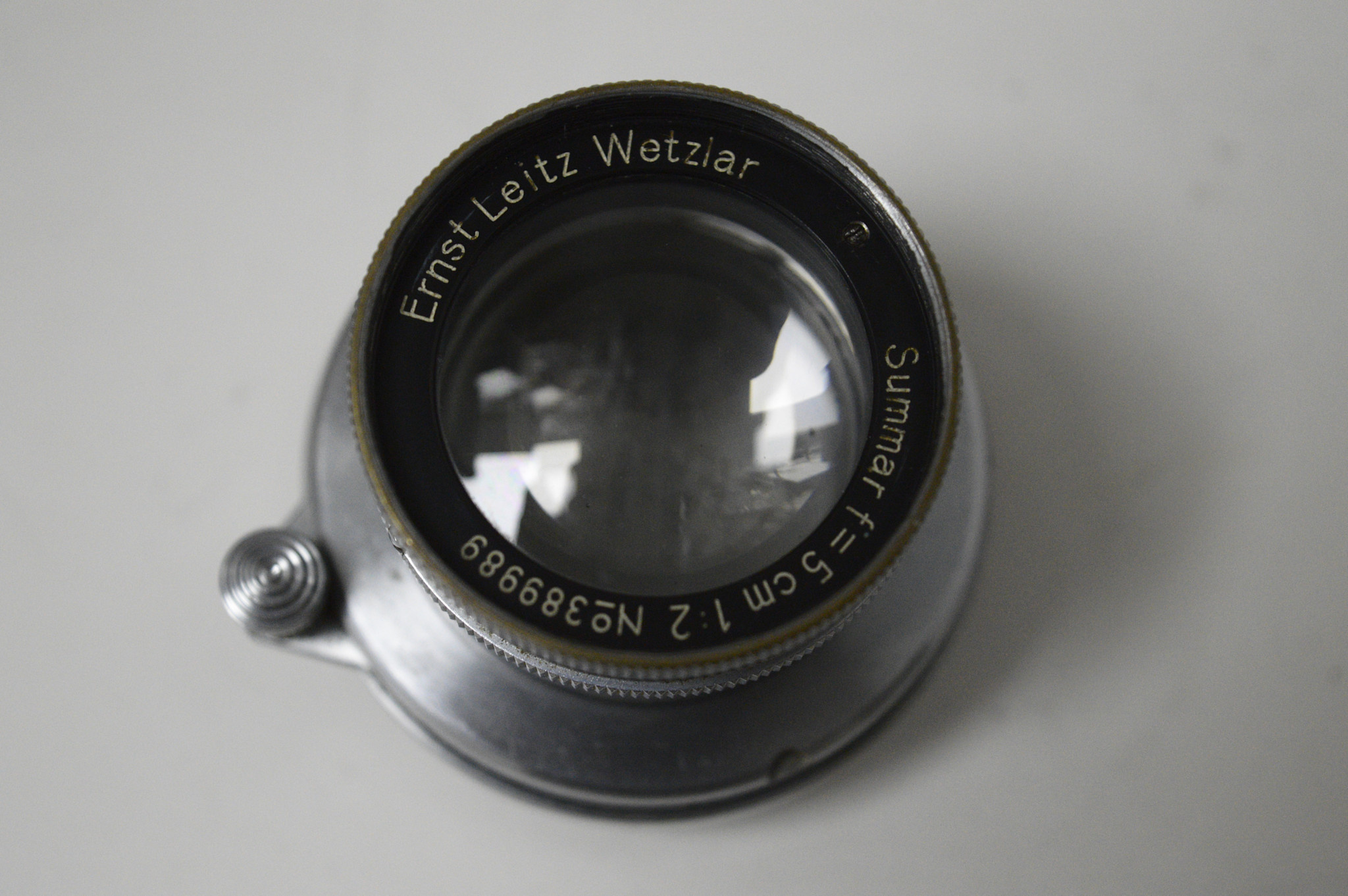 【OH済】Leica Summar 5cm F2 L39 Leica IIIA Summar 5cm f2 LTM L39 Screw Mount Lens (Lens Only) SN
