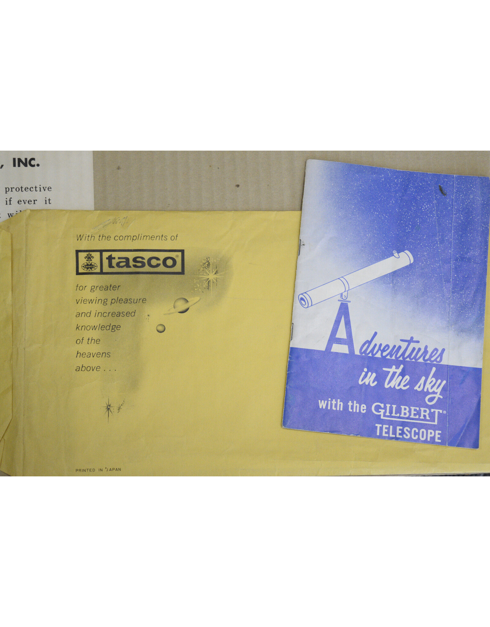 Tasco Vintage TASCO #11TE-5 TELESCOPE 300x Reflector Made In Japan With Box! 1960s