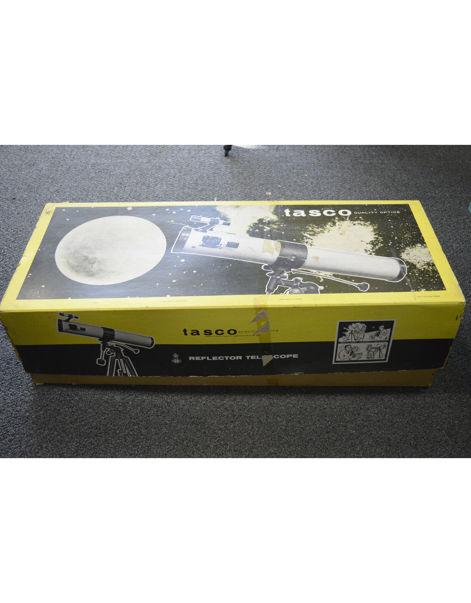 Tasco Vintage TASCO #11TE-5 TELESCOPE 300x Reflector Made In Japan With Box! 1960s