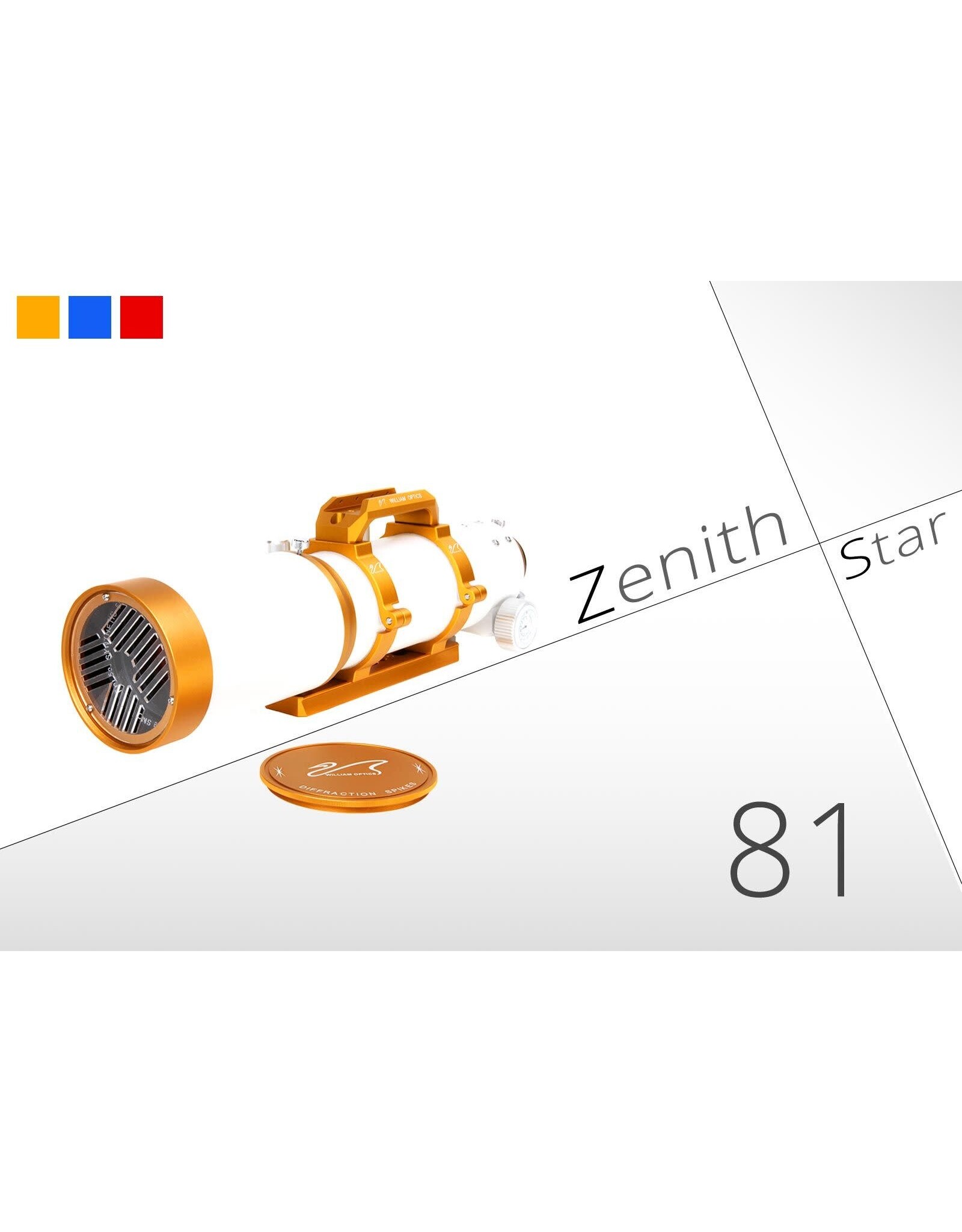 William Optics William Optics Zenithstar 81 APO (GOLD)-A-Z81GD - LIMITED QUANTITES