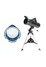 National Geographic National Geographic NT114CF 114mm Carbon Fiber Wrap Reflector Telescope BUNDLE WITH PLANISPHERE
