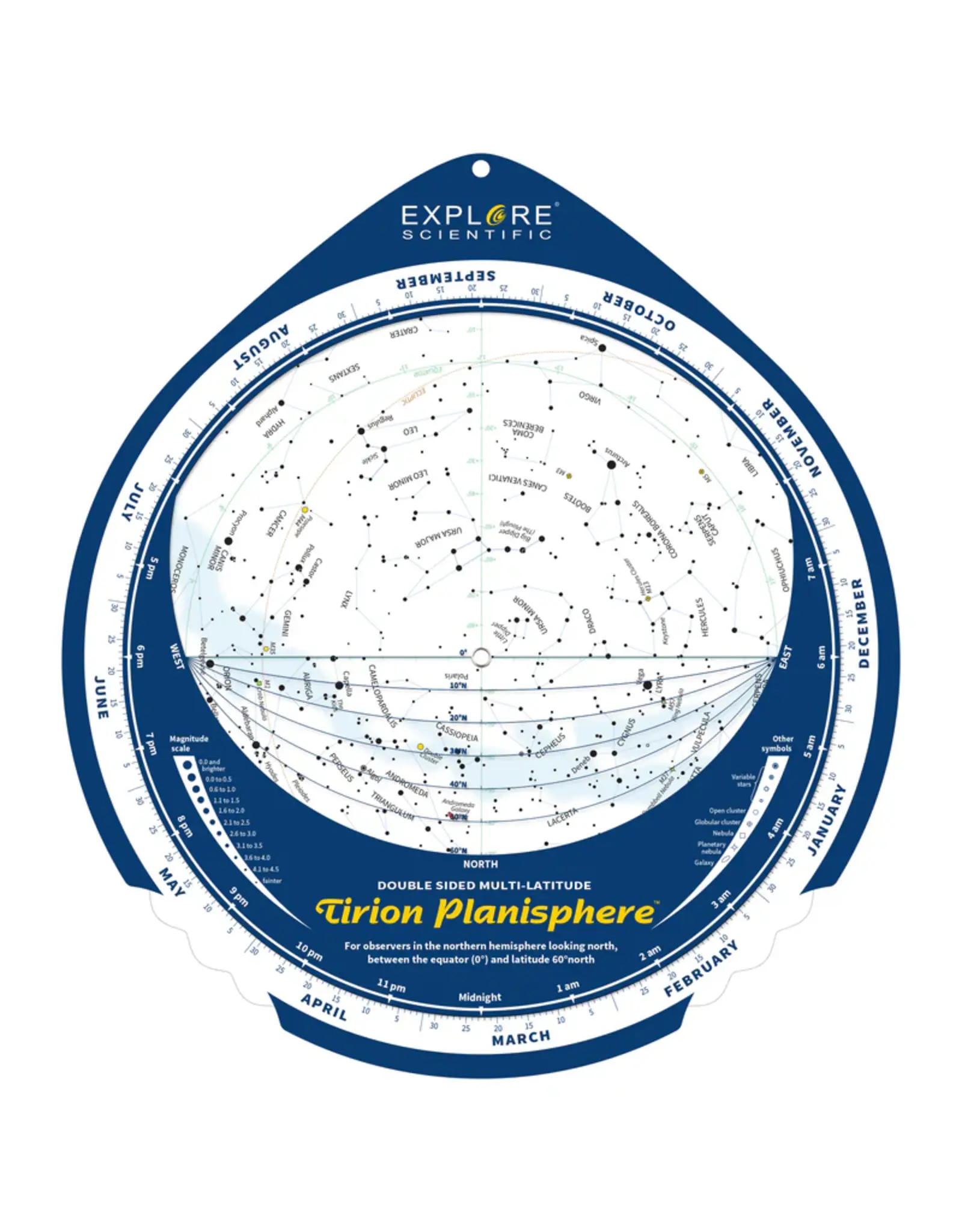 National Geographic National Geographic NT114CF 114mm Carbon Fiber Wrap Reflector Telescope BUNDLE WITH PLANISPHERE