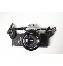 Olympus OM2n 35mm Film Camera with Vivitar 28mm f2.8 Lens (Pre-owned)