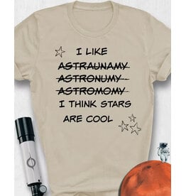 Astro Attire I Like Astraunamy T Shirt (SAND)