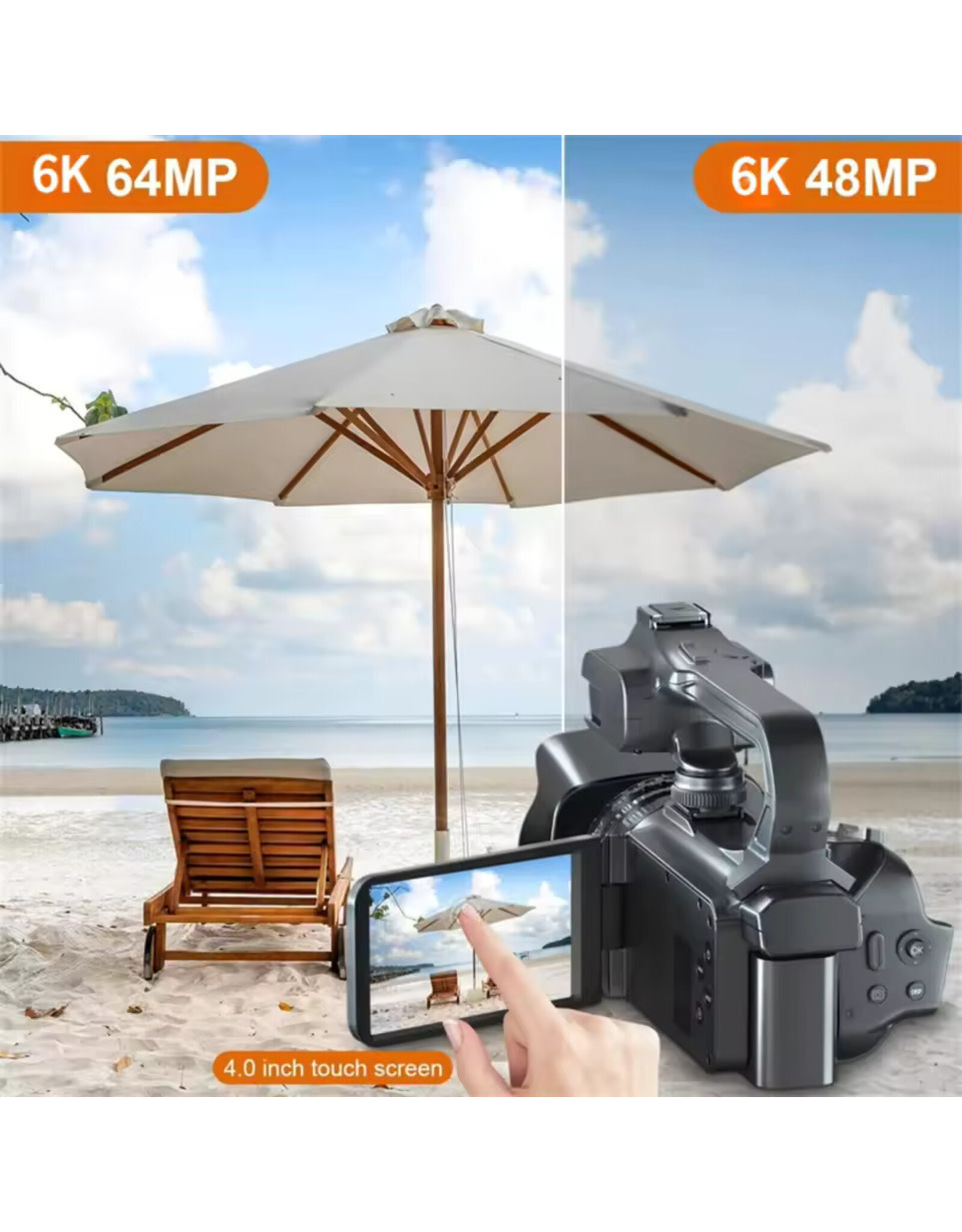 6K 6K Ultra HD  Digital Camcorder (OPEN BOX-FULL WARRANTY)