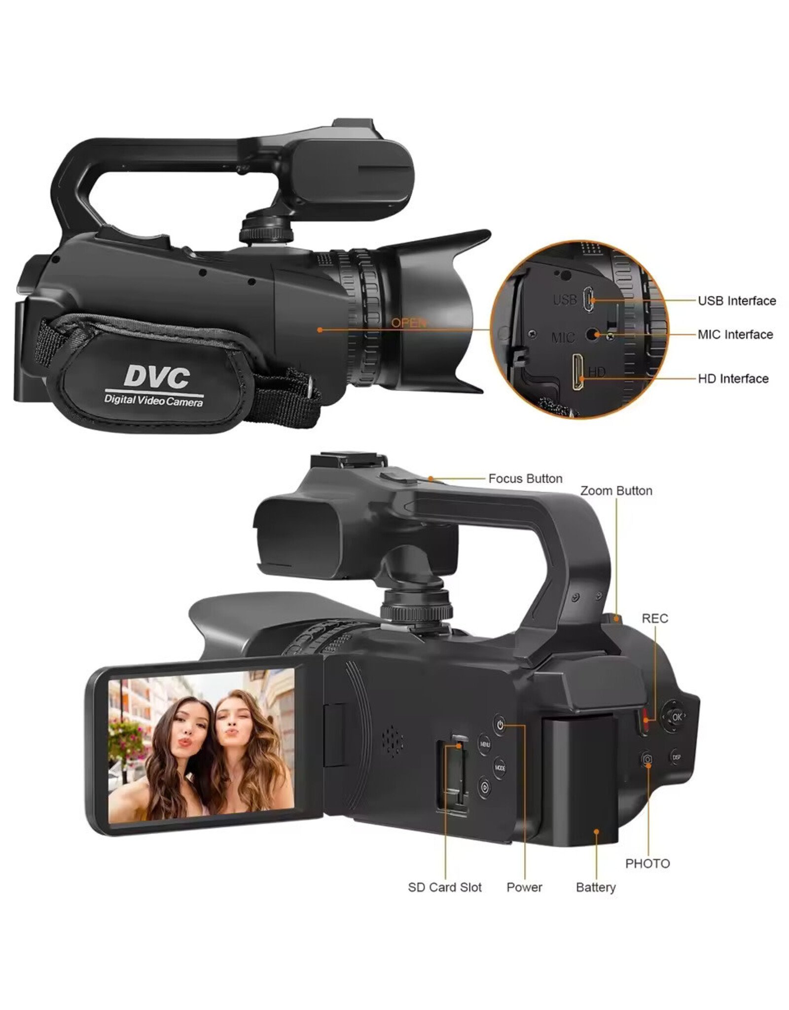 6K 6K Ultra HD  Digital Camcorder (OPEN BOX-FULL WARRANTY)
