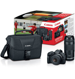 Canon EOS R100 Mirrorless Camera with 18-45mm and 75-300mm Lenses
