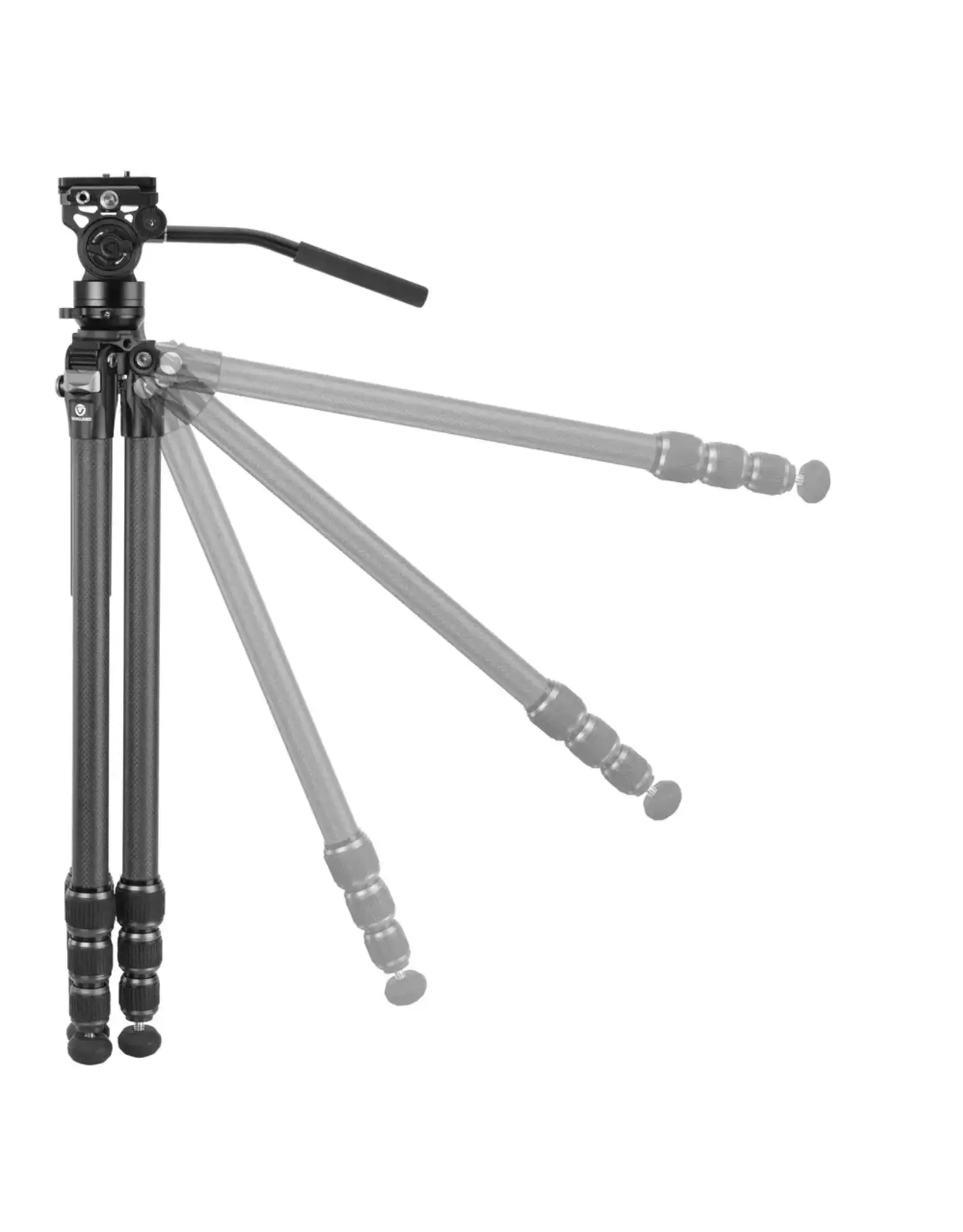 Vanguard Carbon Fiber Tripod with VEO PV-14 Video Head, QS-71P