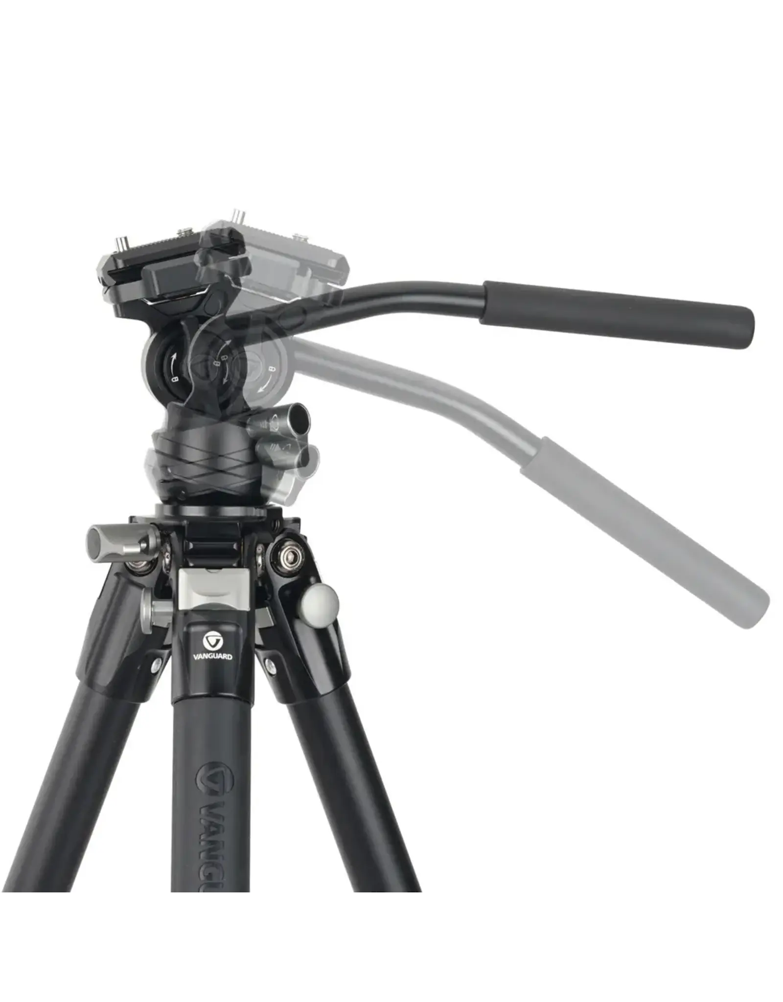 Vanguard Aluminum Tripod with VEO PV-12 Video Head, QS-55P