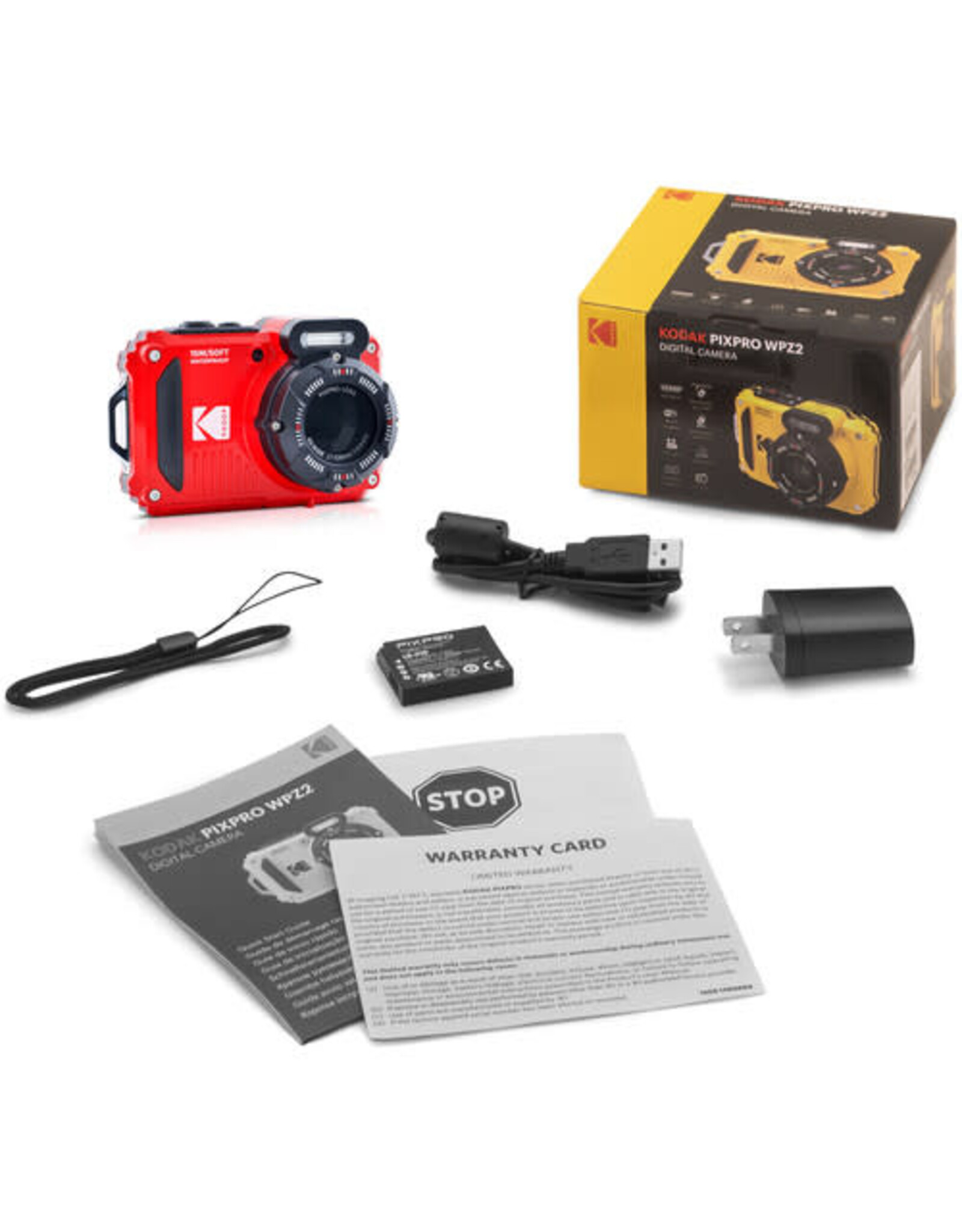Kodak PIXPRO WPZ2 Digital Camera (Red)