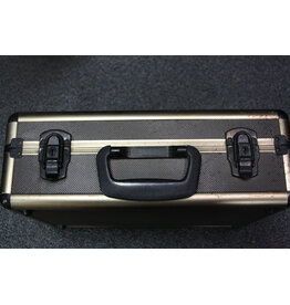 Unbranded 16.5 x 12 x 5.5" aluminum case with padded interior