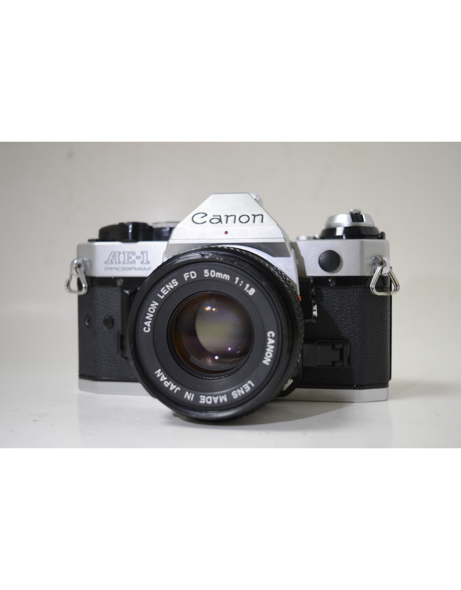 Canon Canon AE-1 Program 35mm SLR Film Camera with 50mm 1.8 Lens Tested and Working!