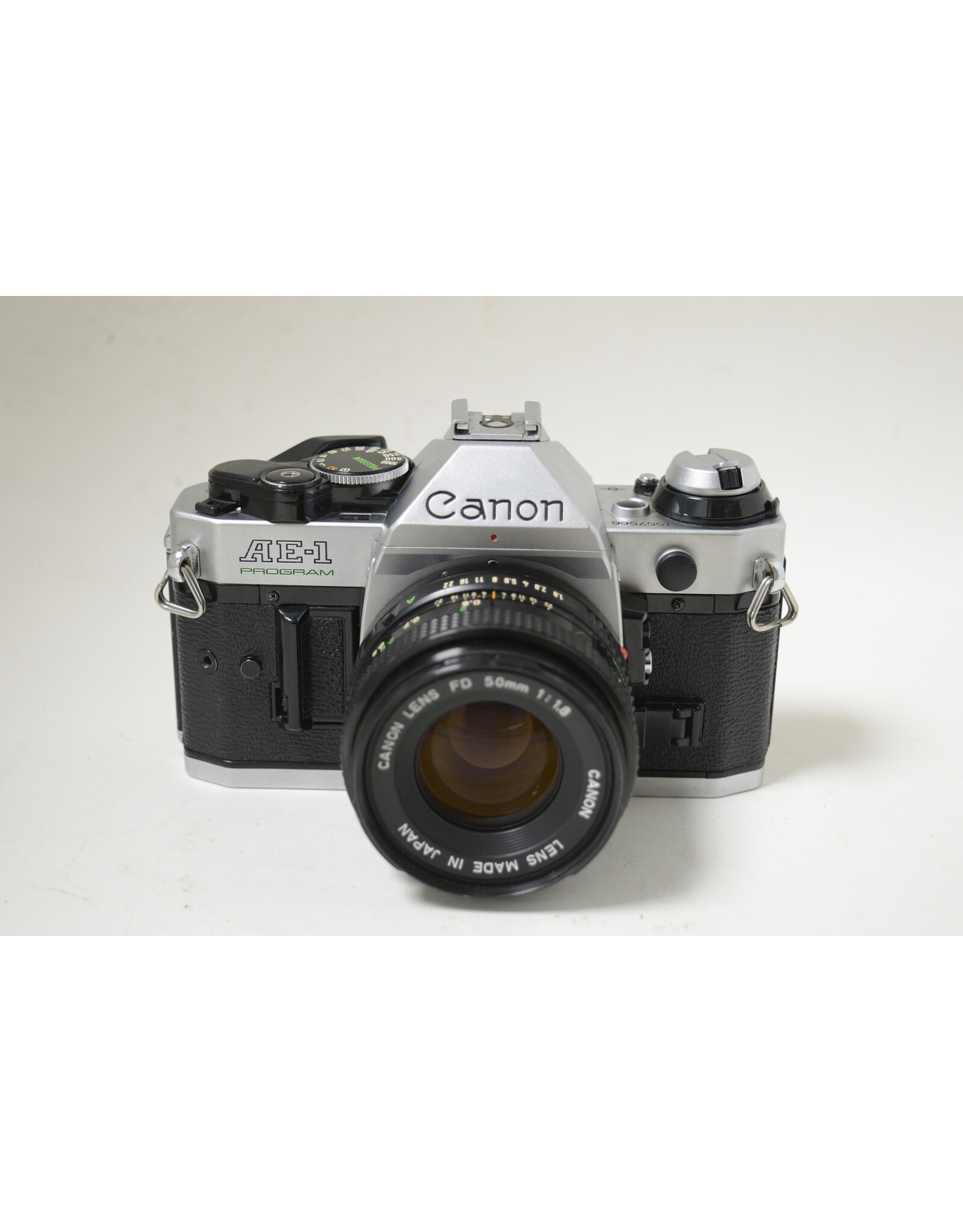 Canon Canon AE-1 Program 35mm SLR Film Camera with 50mm 1.8 Lens Tested and Working!