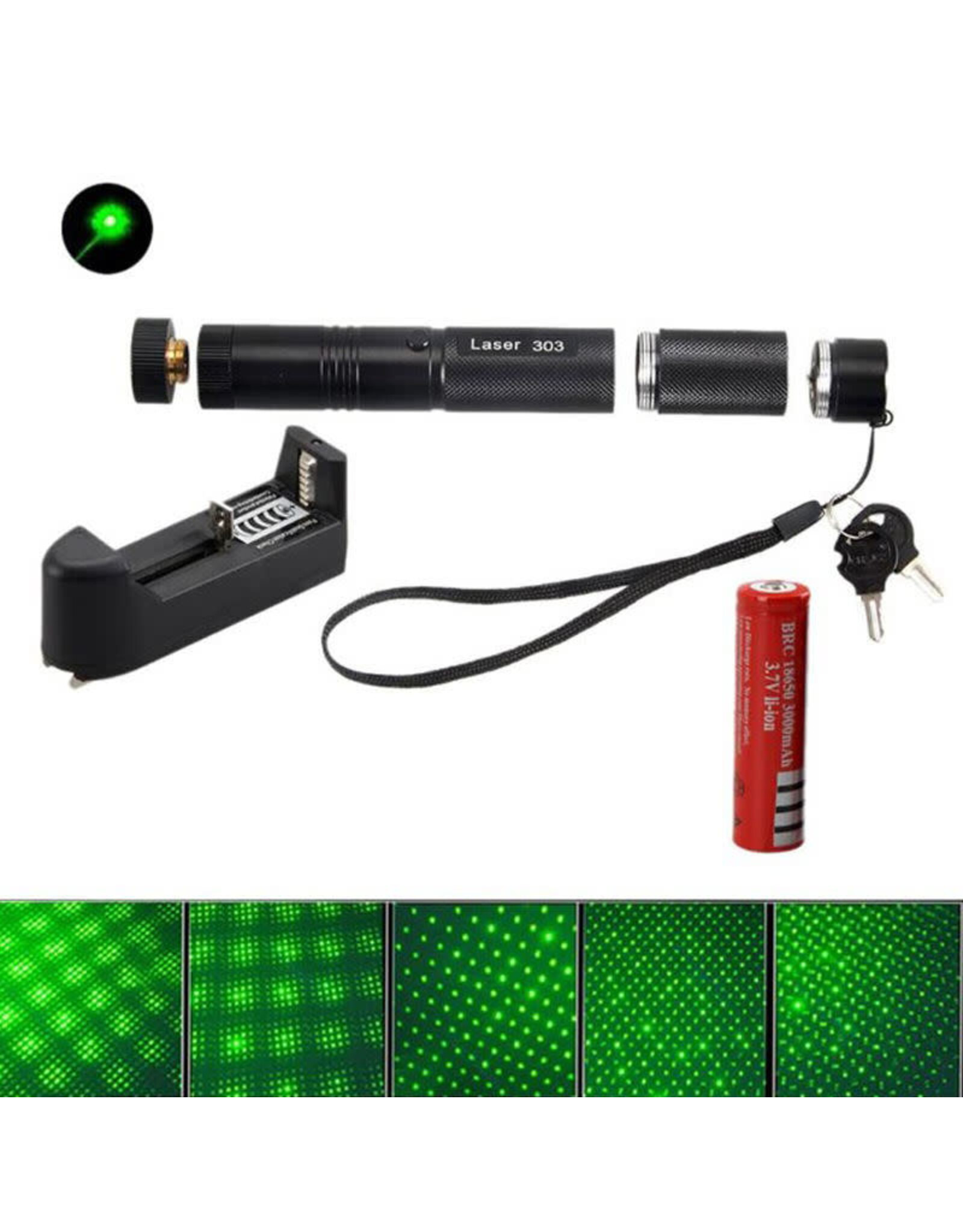 Arcturus Arcturus 50 mw High Power Green Laser Pointer  with charger and Lithium Battery