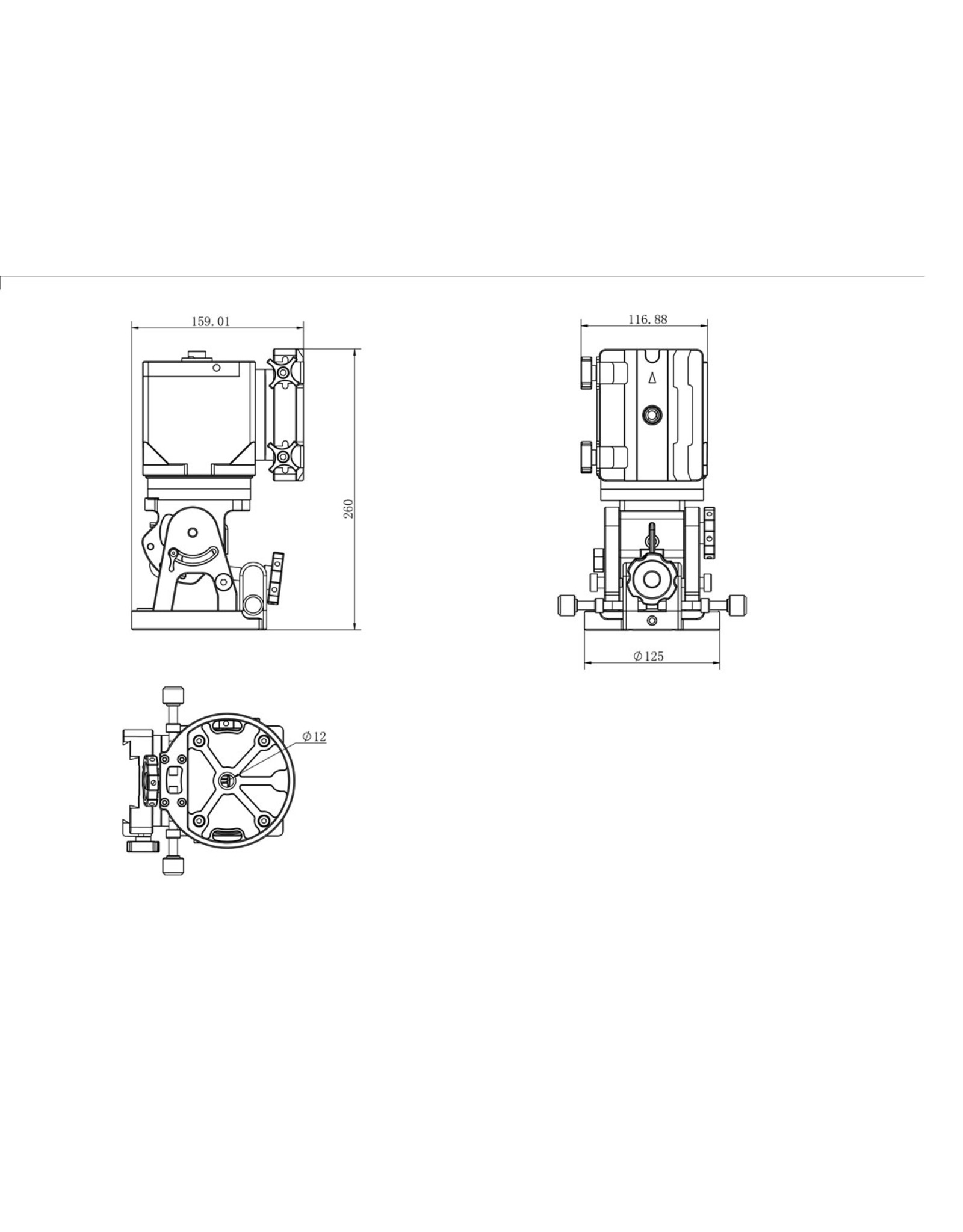 iOptron iOptron HAE43C AZ/EQ dual Strain Wave Mount