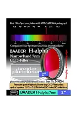Baader Planetarium Baader Premium H-alpha 7nm CCD Narrowband-Filter (2 Inch) LIMITED QUANTITIES)
