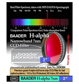 Baader Planetarium Baader Premium H-alpha 7nm CCD Narrowband-Filter (2 Inch) LIMITED QUANTITIES)