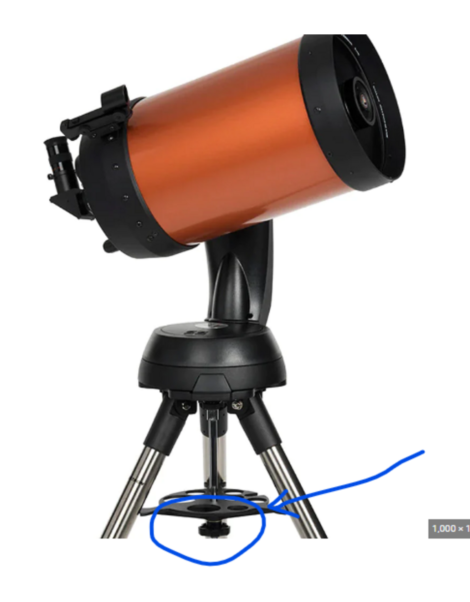 Celestron ORIGINAL Celestron Lock Knob for Nexstar SE Center Threaded Rod - 7000