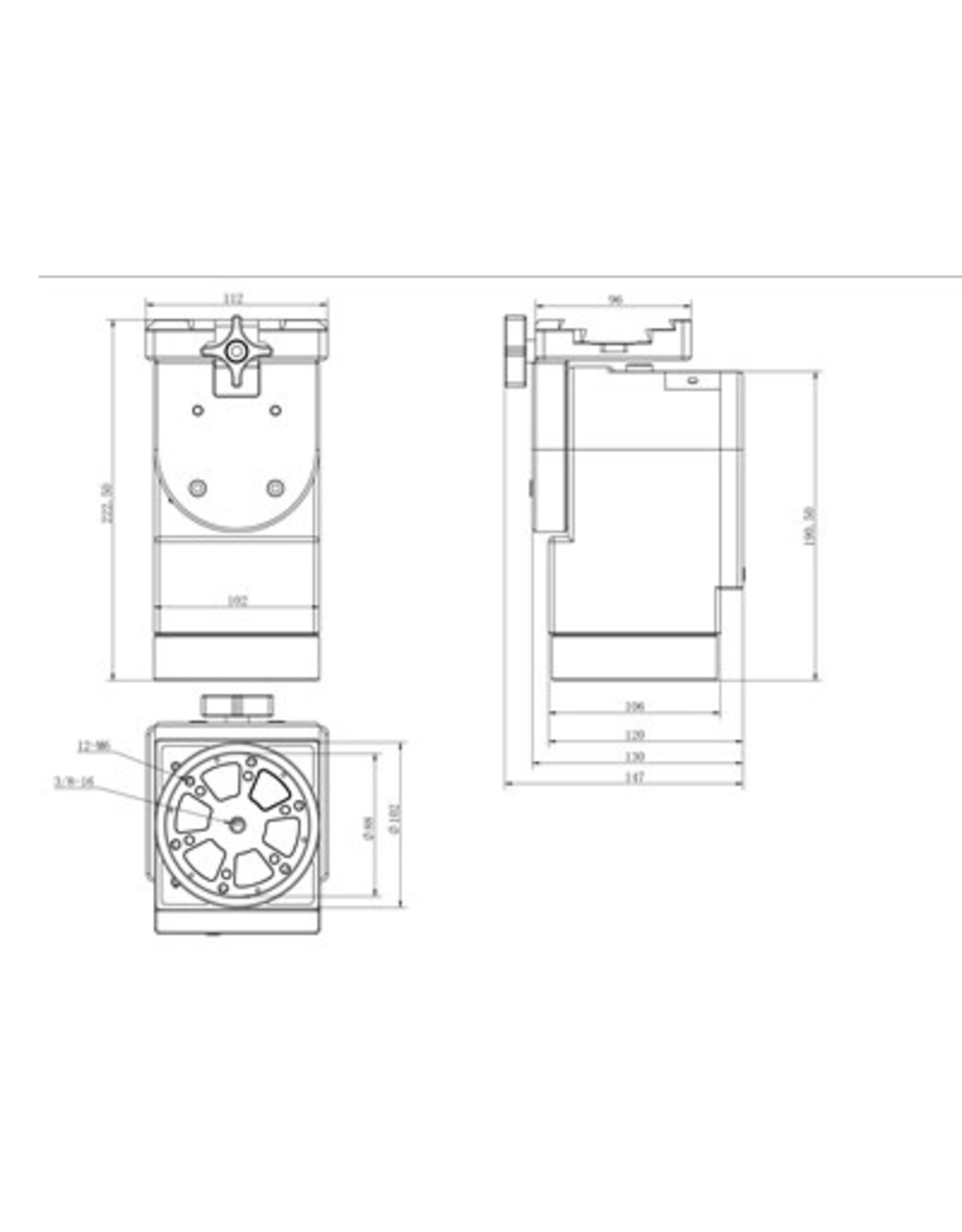 iOptron iOptron HAZ46 Alt-Azimuth Strain Wave Mount
