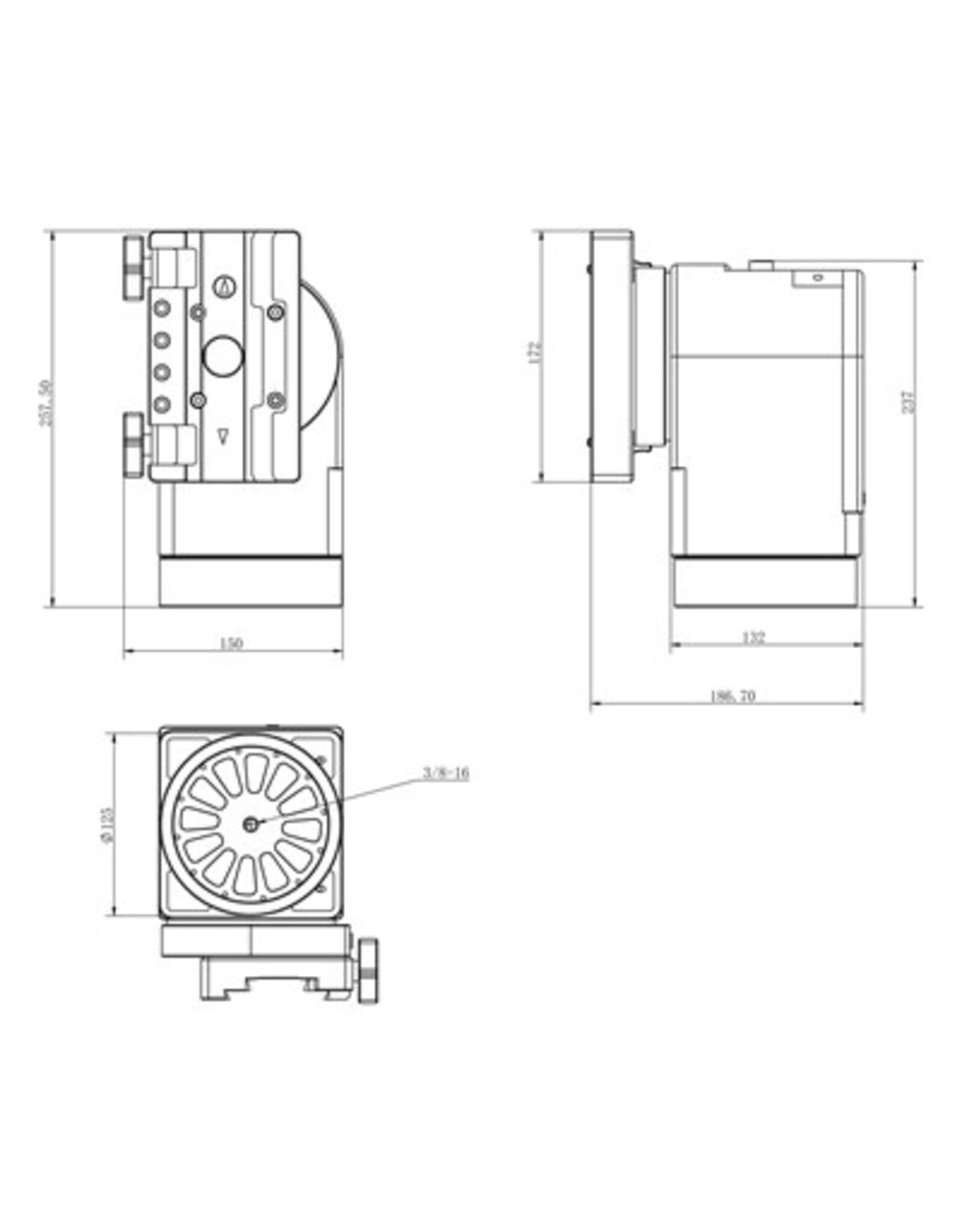 iOptron iOptron HAZ71 Alt-Azimuth Strain Wave Mount