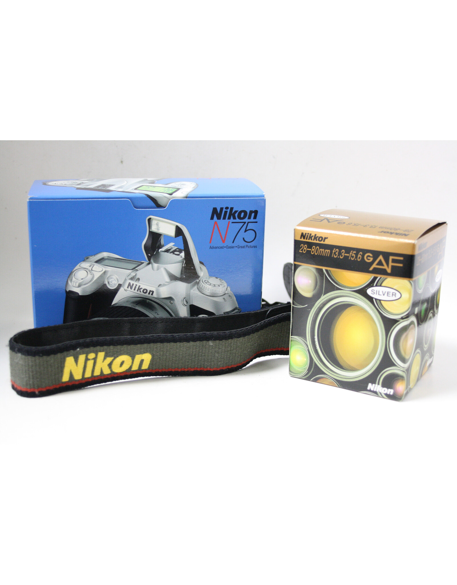 Nikon Nikon N75 35mm SLR Film Camera with 28-80mm Lens & New Batteries