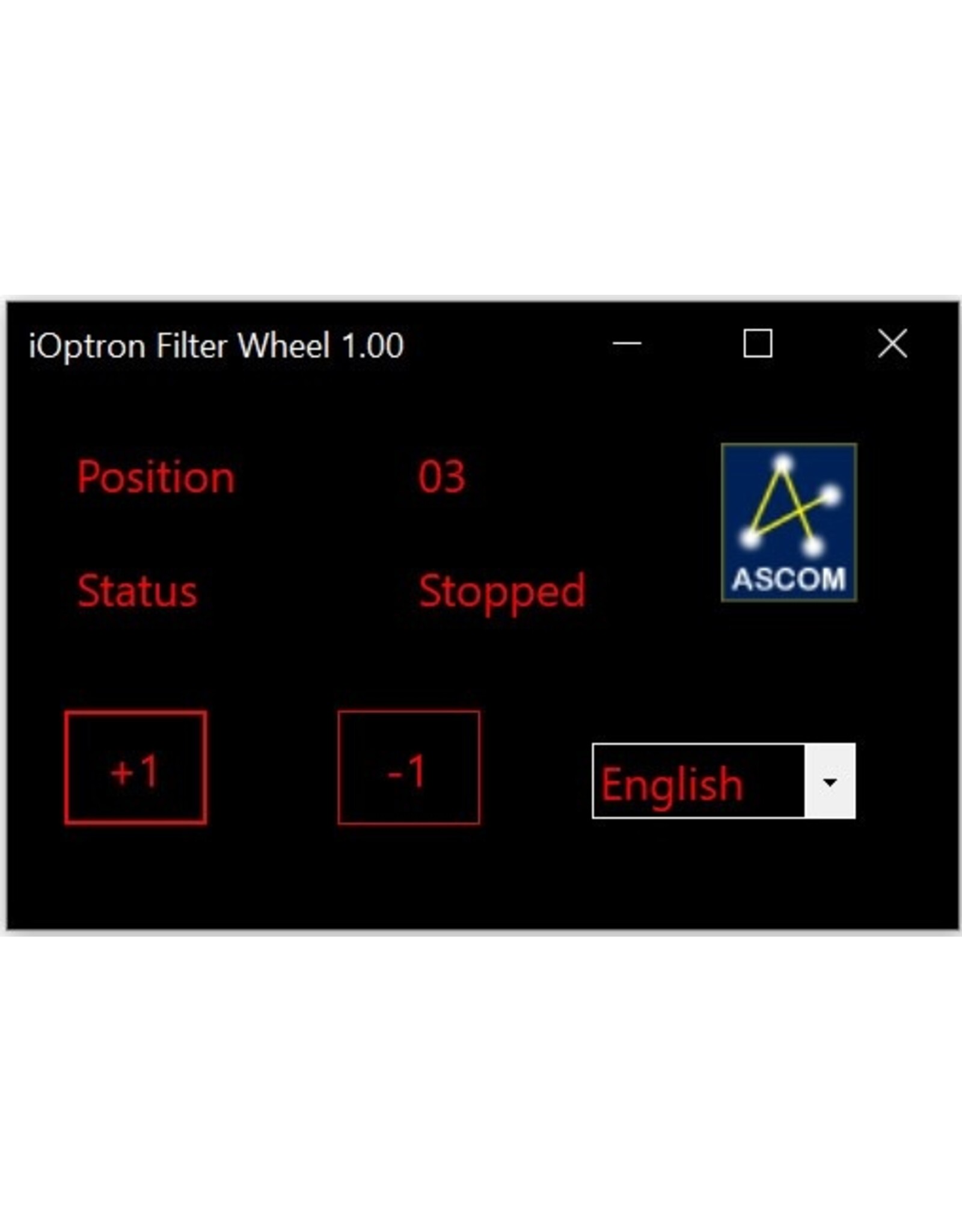 iOptron iOptron iEFW-18, 9-Position Electronic Filter Wheel for 1.25" or 31mm Filters