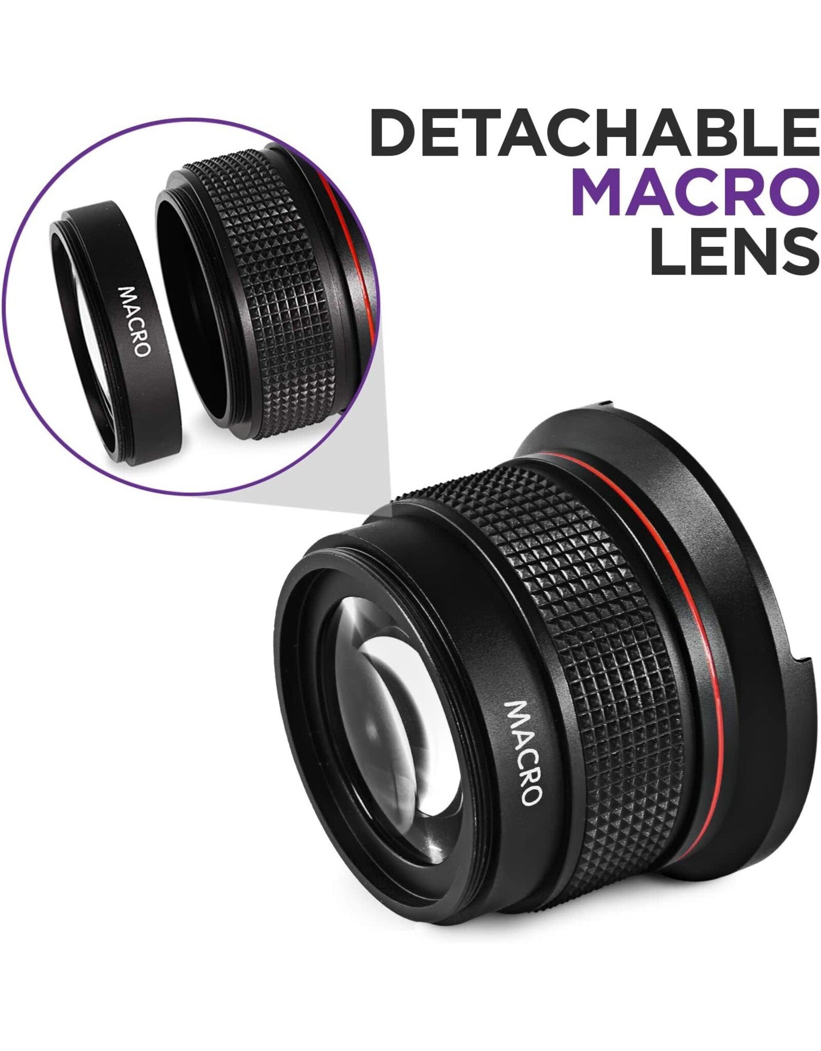 Vivitar Altura Photo 58MM 0.35x Fisheye Wide Angle Lens (w/Macro Portion) for DSLR Cameras