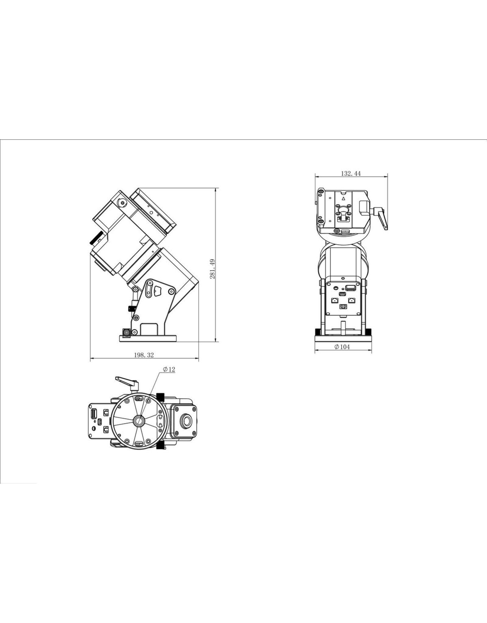 iOptron iOptron HEM27 EQ Strain Wave Hybrid Mount with iPolar (OPEN BOX - FULL WARRANTY)