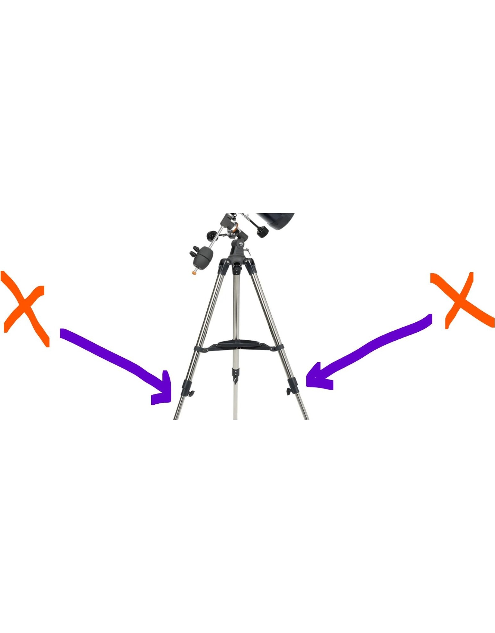 Celestron Celestron Gray Tripod Spreader to Leg Clamp for AstroMaster 114EQ Telescope - 51700-1