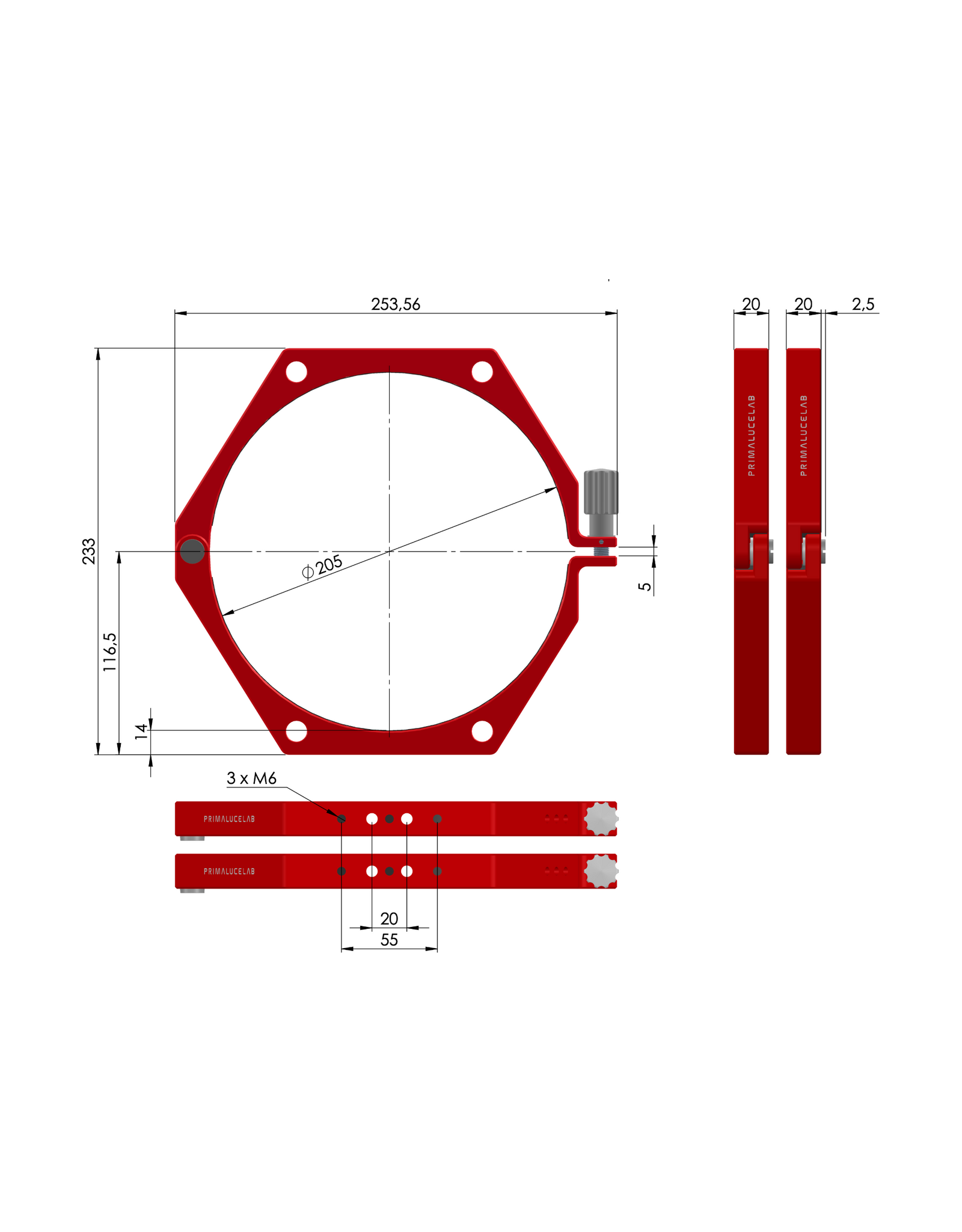 PrimaLuceLab PrimaluceLab PLUS Support Rings