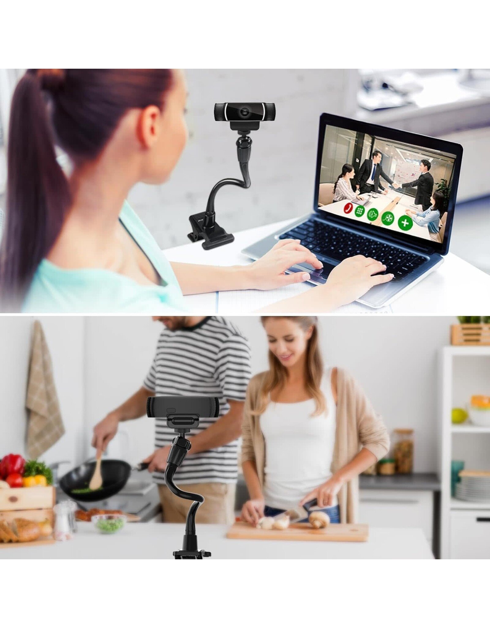 Smatree Flexible Jaws Flex Clamp Mount Gooseneck Extension  (OPEN BOX)