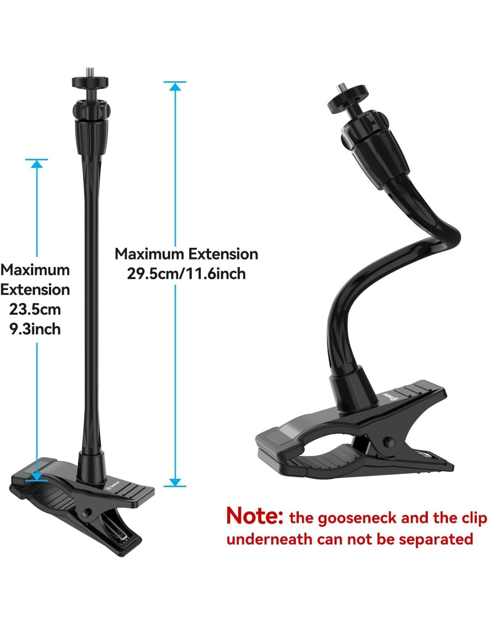 Smatree Flexible Jaws Flex Clamp Mount Gooseneck Extension  (OPEN BOX)