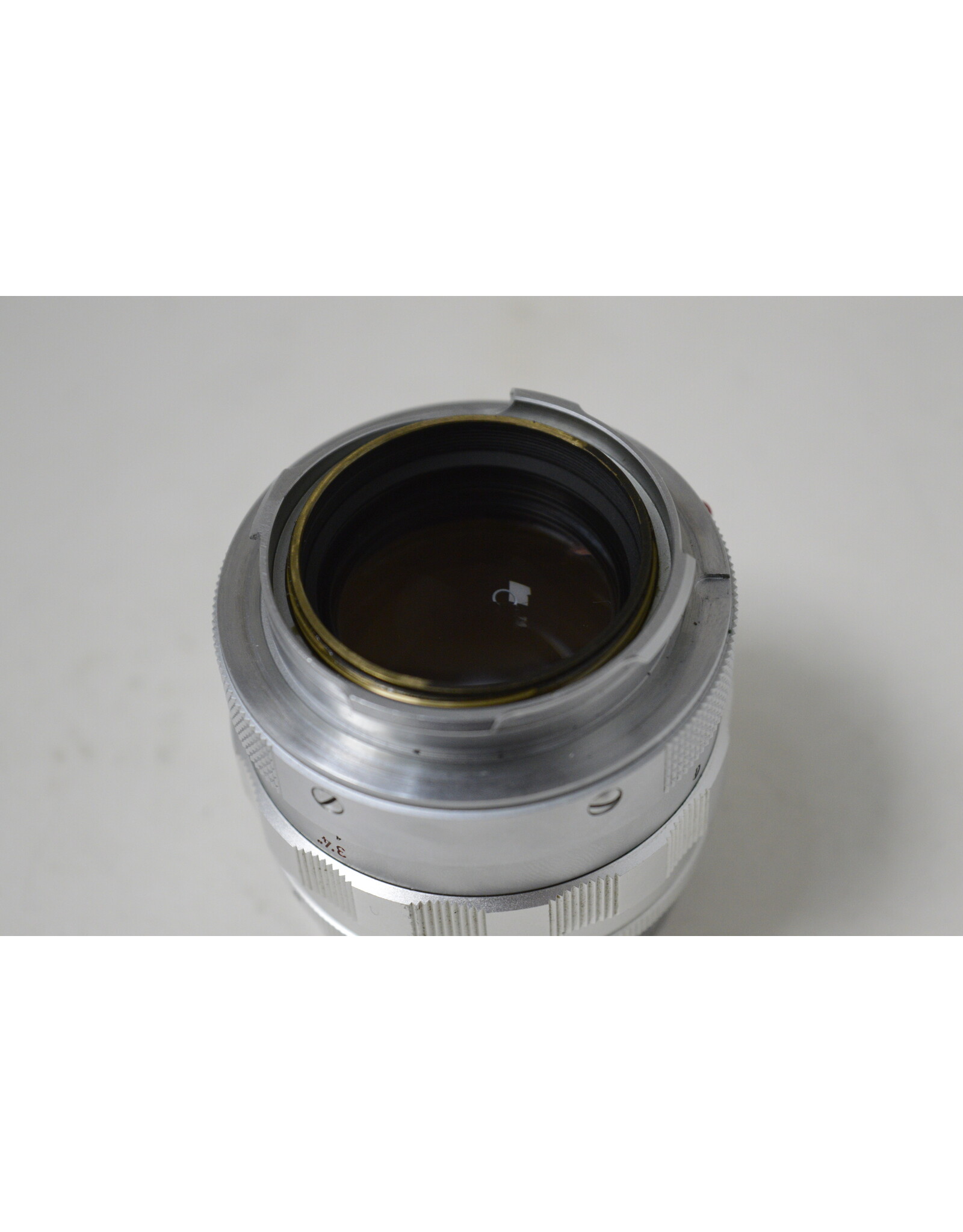 Leica M 50mm f1.4 Summilux Chrome Lens with Lens hood and cap SN 1689370