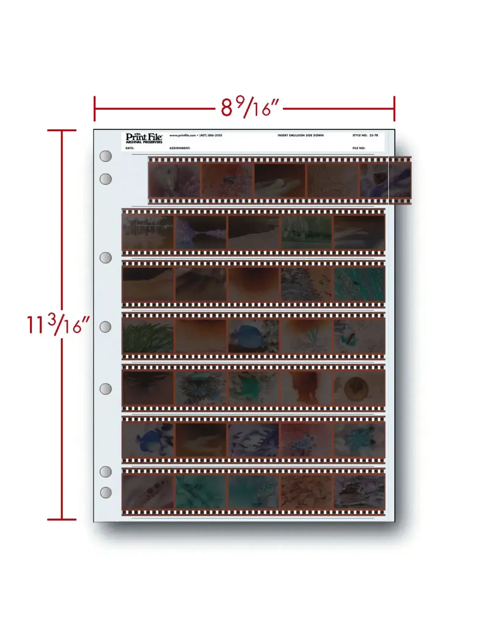 Print File Negative Preservers 35-7B 100