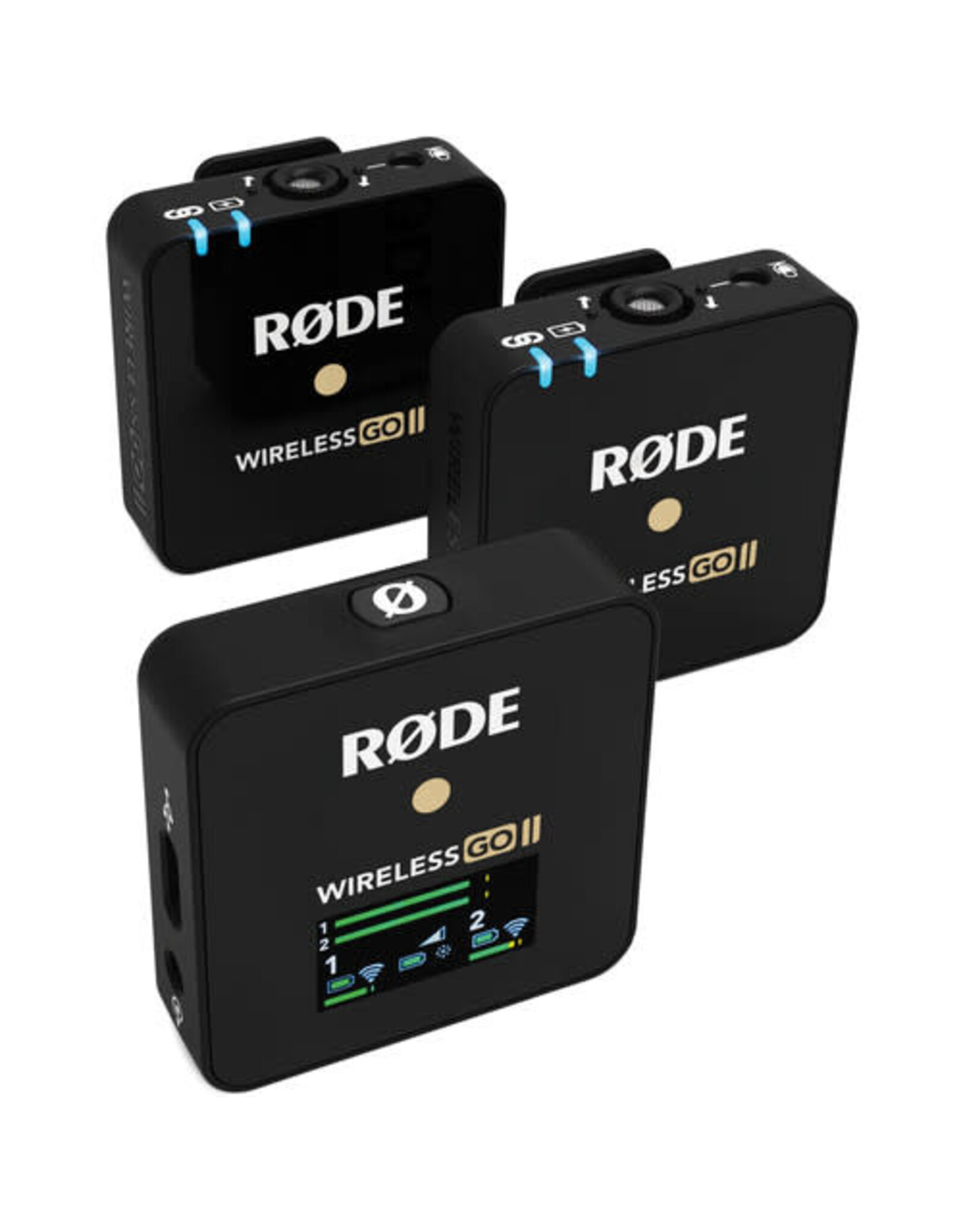 RODE Wireless GO II 2-Person Compact Digital Wireless Microphone System/Recorder (2.4 GHz, Black)