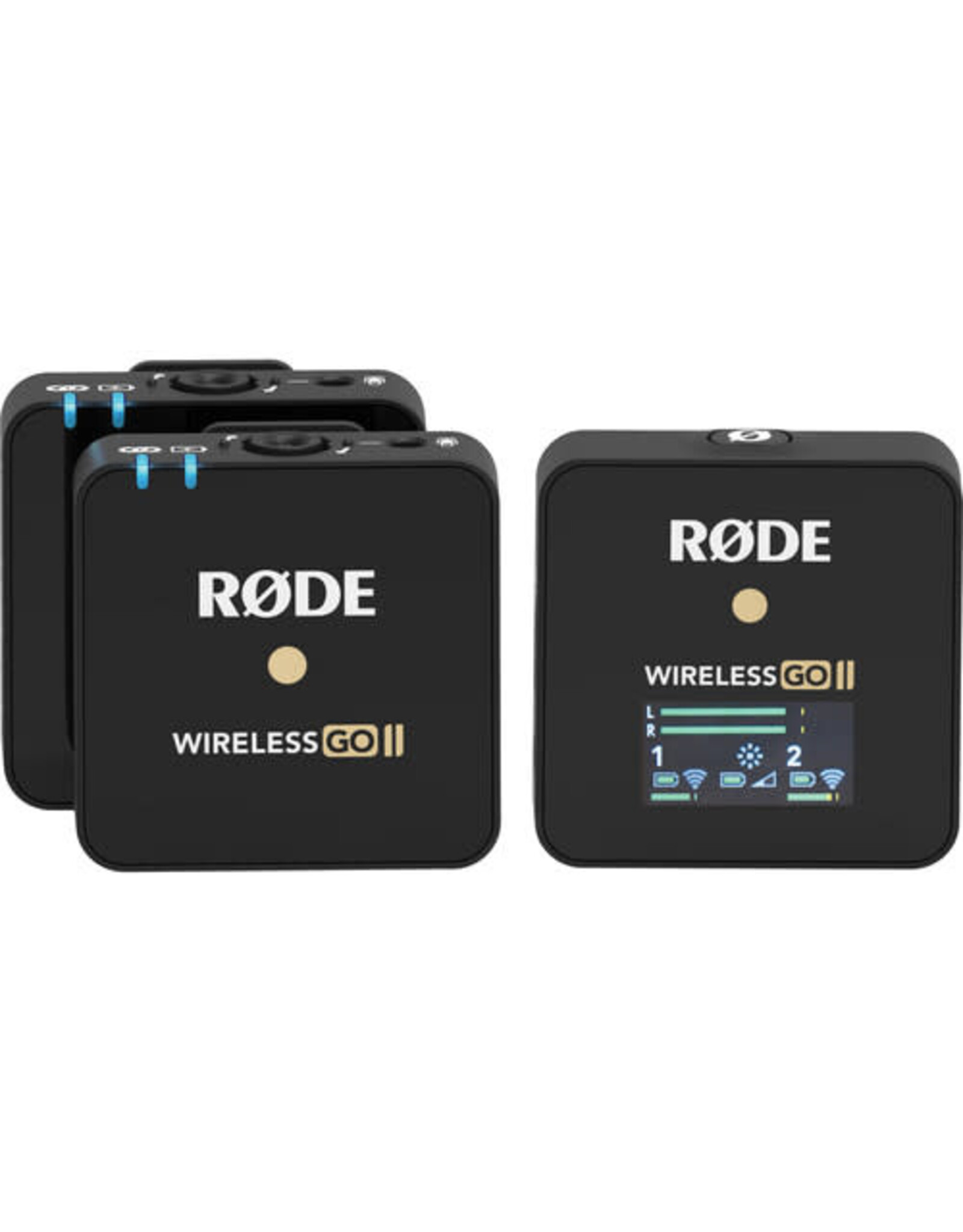 RODE Wireless GO II 2-Person Compact Digital Wireless Microphone System/Recorder (2.4 GHz, Black)