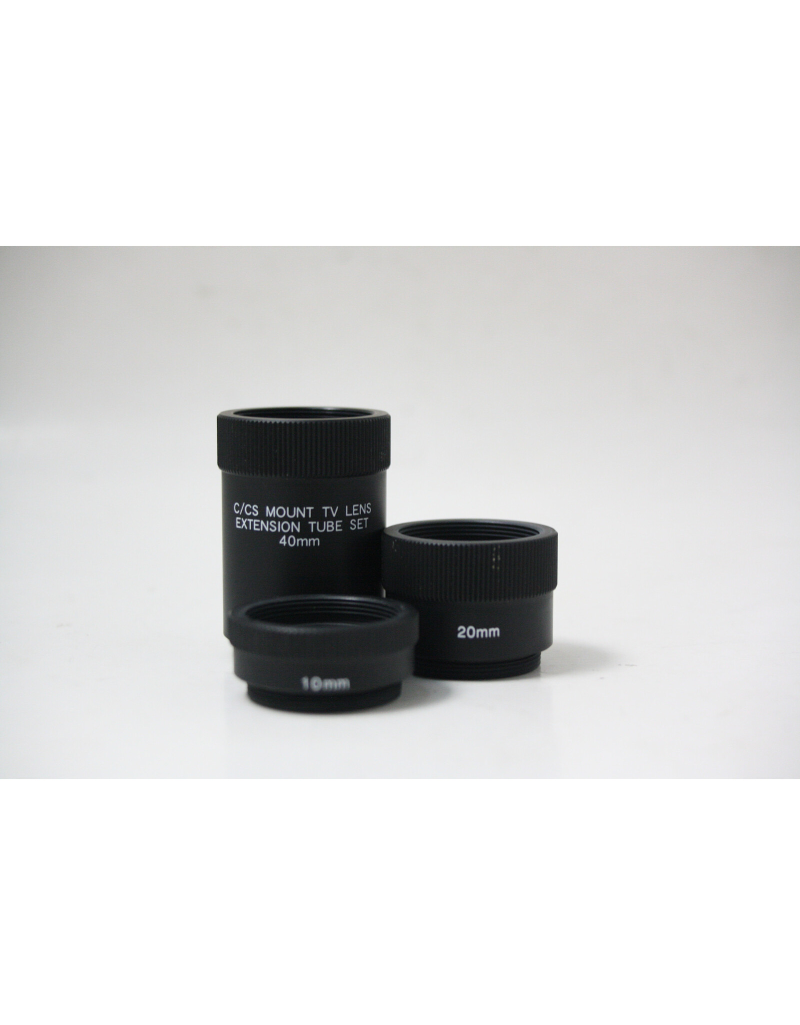 Unbranded C-mount Camera Lens Extension Tube Set (10mm, 20mm, and 40mm)