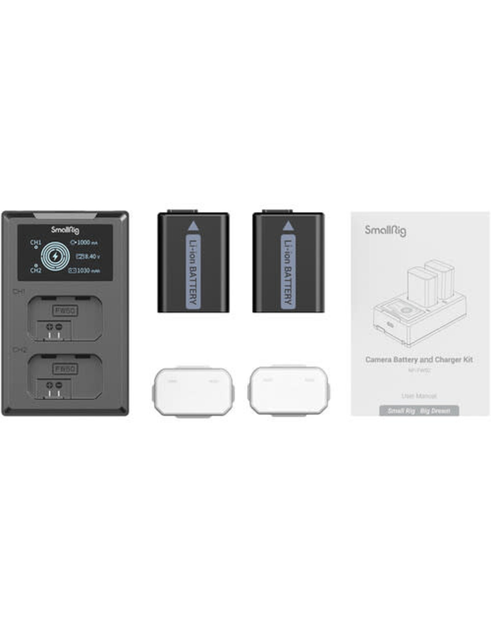 SmallRig SmallRig NP-FW50 Kit with 2 Batteries and 2-Bay USB Charger