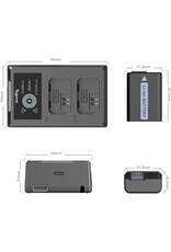 SmallRig SmallRig NP-FW50 Kit with 2 Batteries and 2-Bay USB Charger