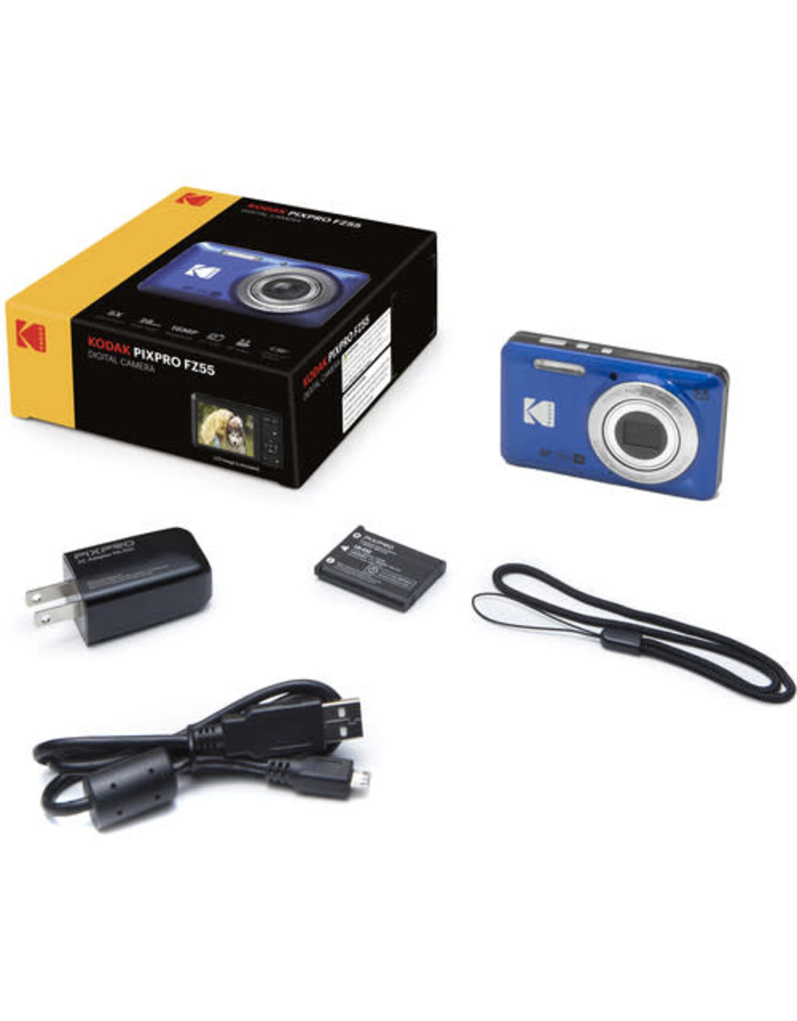 Kodak PIXPRO FZ55 Digital Camera (Blue)