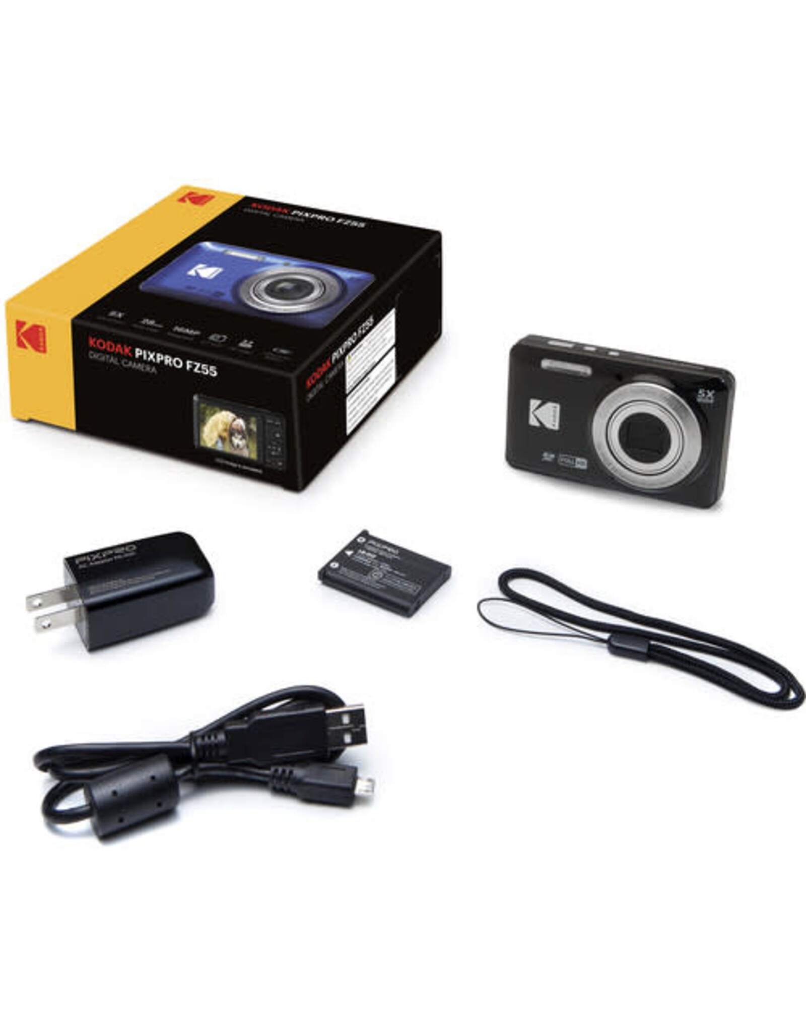 Kodak PIXPRO FZ55 Digital Camera (Black)
