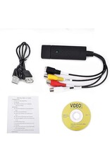 TCRAYCH USB Audio Video Converter, VHS to Digital Converter, Video Capture Card Digitize from Analog Video VCR VHS DVD, for Windows 7 8 10