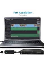 TCRAYCH USB Audio Video Converter, VHS to Digital Converter, Video Capture Card Digitize from Analog Video VCR VHS DVD, for Windows 7 8 10
