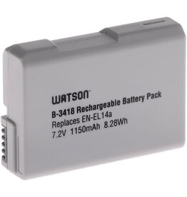 Watson Watson EN-EL14A Lithium-Ion Battery Pack (Not compatible with Nikon D3400, D3500 & D5600)