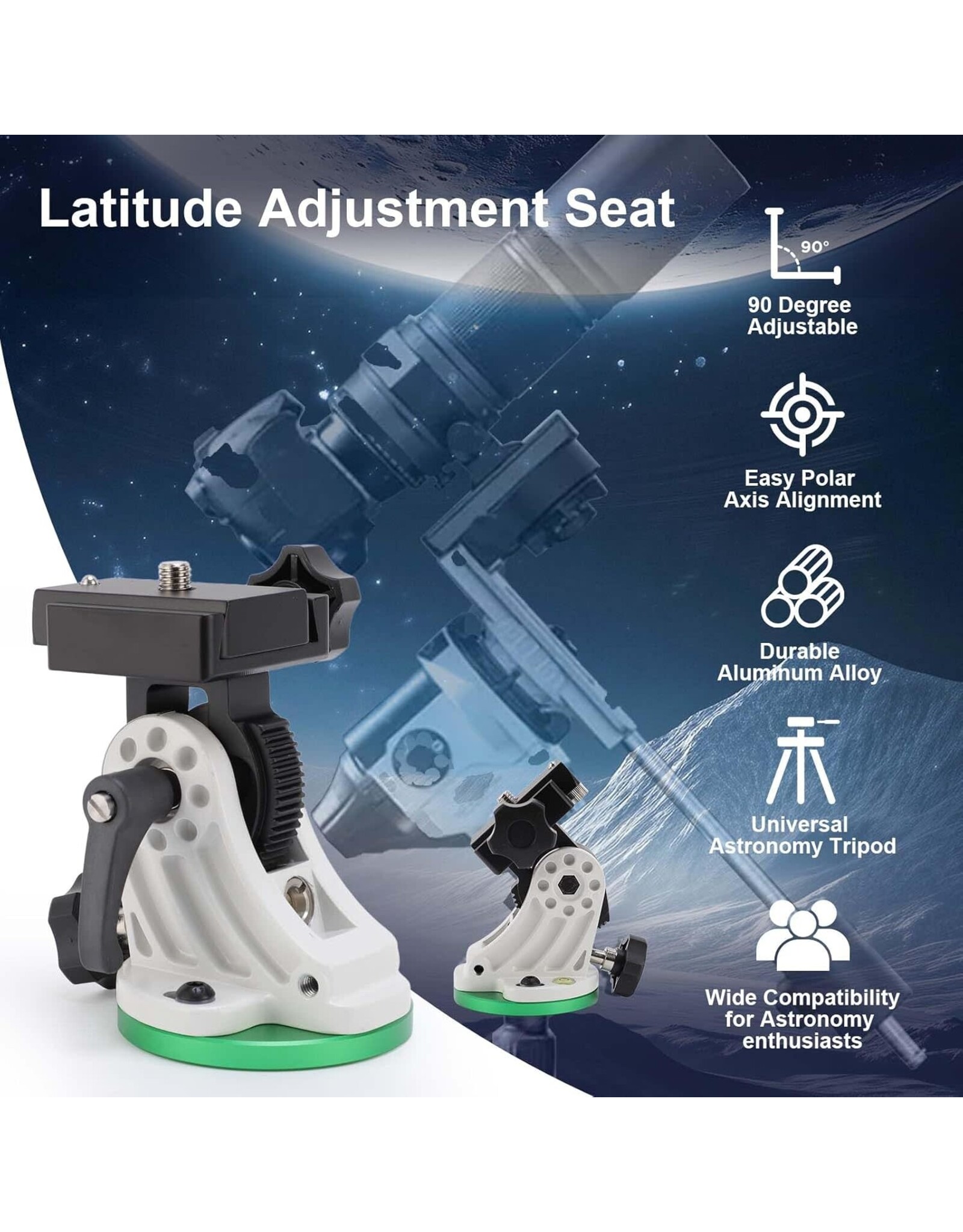 ZWO Latitude base for Seestar EQ mode