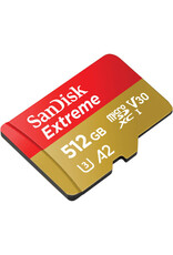 SanDisk 512GB Extreme UHS-I microSDXC Memory Card with SD Adapter