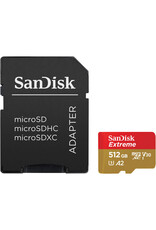SanDisk 512GB Extreme UHS-I microSDXC Memory Card with SD Adapter